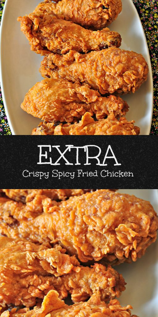 This Extra Crispy Spicy Fried Chicken is moist and tender from a buttermilk soak and extra crispy from a double batter. You won't believe the crunch.