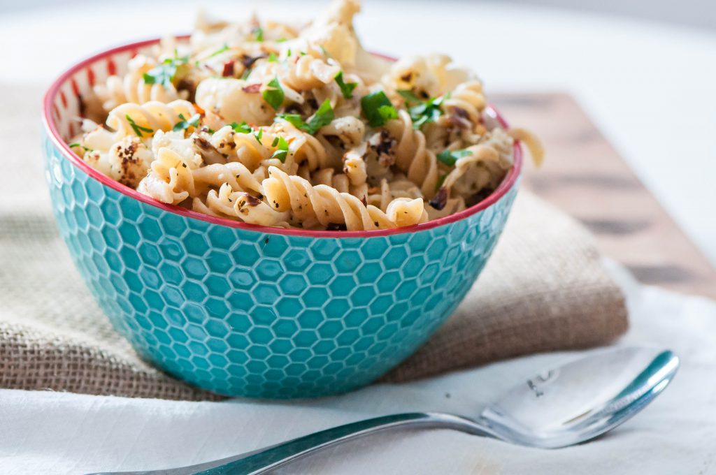 Roasted Cauliflower Pasta