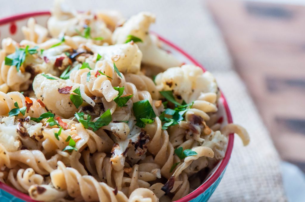 Roasted Cauliflower Pasta