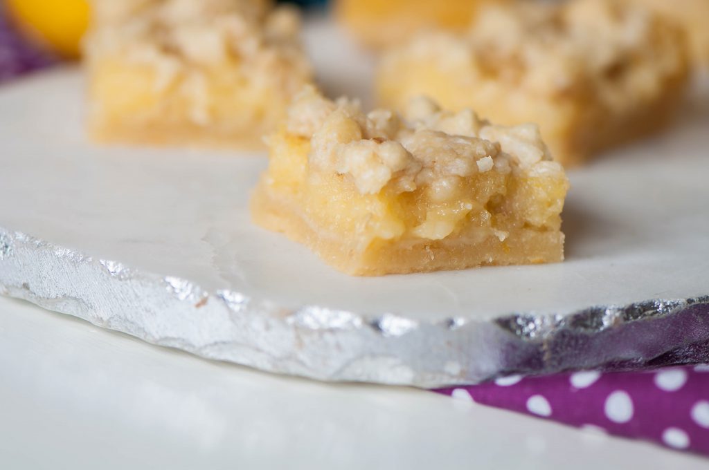 Lemon Curd Shortbread Crumble Bars