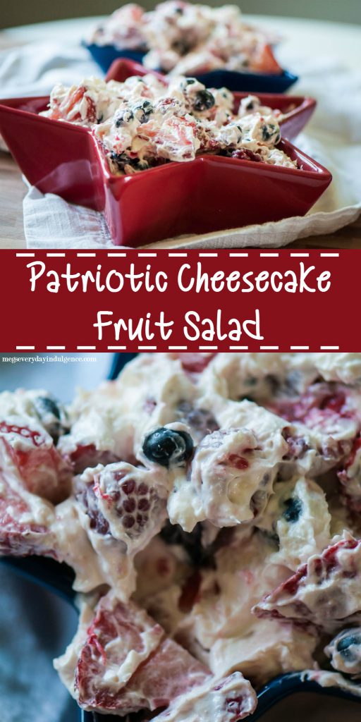 Patriotic Cheesecake Fruit Salad