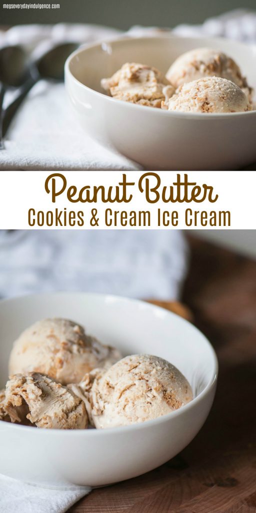 Peanut Butter Cookies and Cream Ice Cream