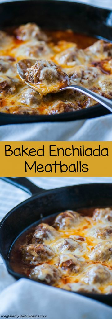 Baked Enchilada Meatballs