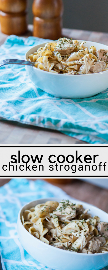 Slow Cooker Chicken Stroganoff