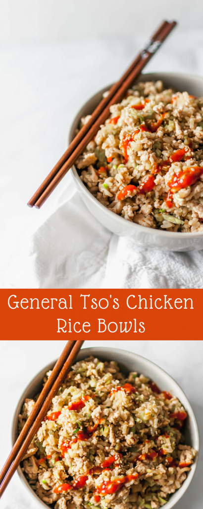 General Tso's Chicken Rice Bowls
