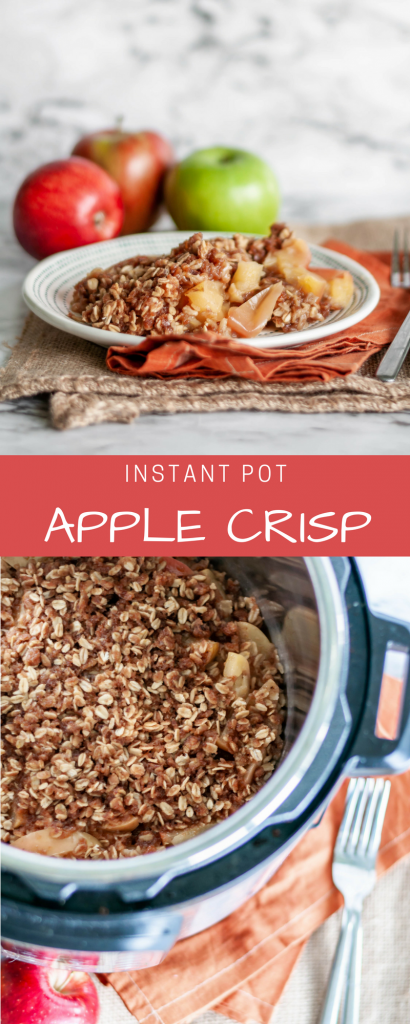 Instant Pot Apple Crisp is the perfect super simple fall dessert that takes less then 30 minutes.