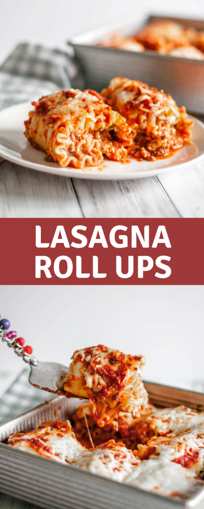 Lasagna Roll Ups are the perfect weeknight dinner when you want that traditional lasagna flavor but only have an hour. And freezer friendly too.