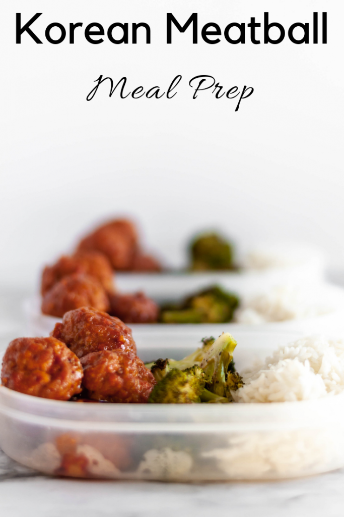 Korean Meatball Meal Prep is a spicy, flavorful way to eat through the week. Makes 5 hearty servings that are so filling and delicious.