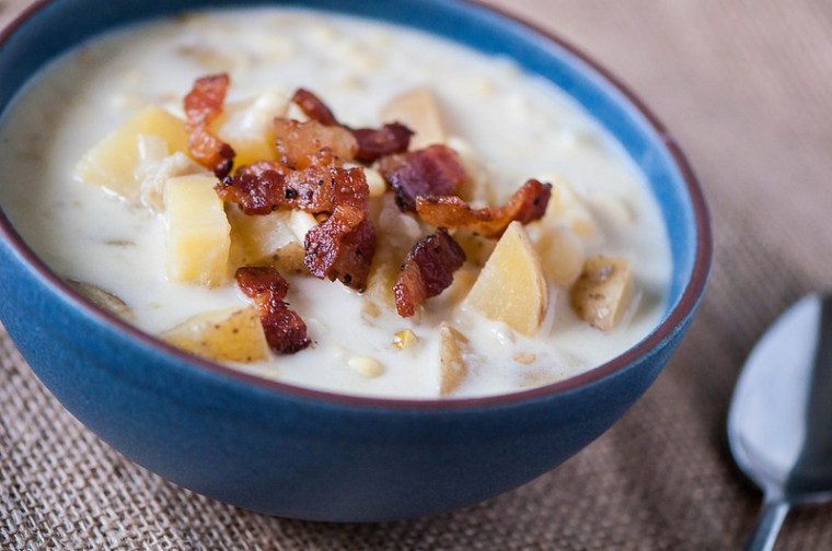 slow cooker potato corn chowder