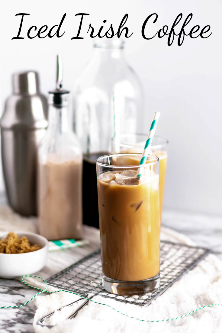 Meet your new morning favorite. Iced Irish Coffee includes a simple homemade (non-alcoholic) Irish creamer, cold brew coffee and a little brown sugar.