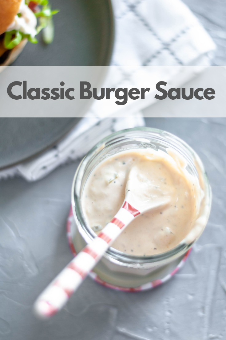 You will become the hostest with the mostest when you serve your guests juicy cheeseburgers slathered in this flavorful burger sauce. It's super simple to mix up with ingredients you probably already have in your refrigerator. Super flavorful and delicious.