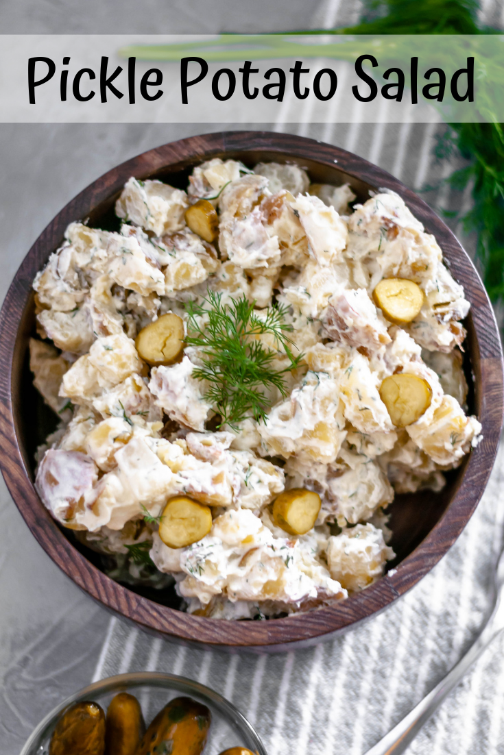 If you're a pickle lover, you need to try this Pickle Potato Salad ASAP. Tender potatoes, crunchy pickles and a creamy dill sauce.