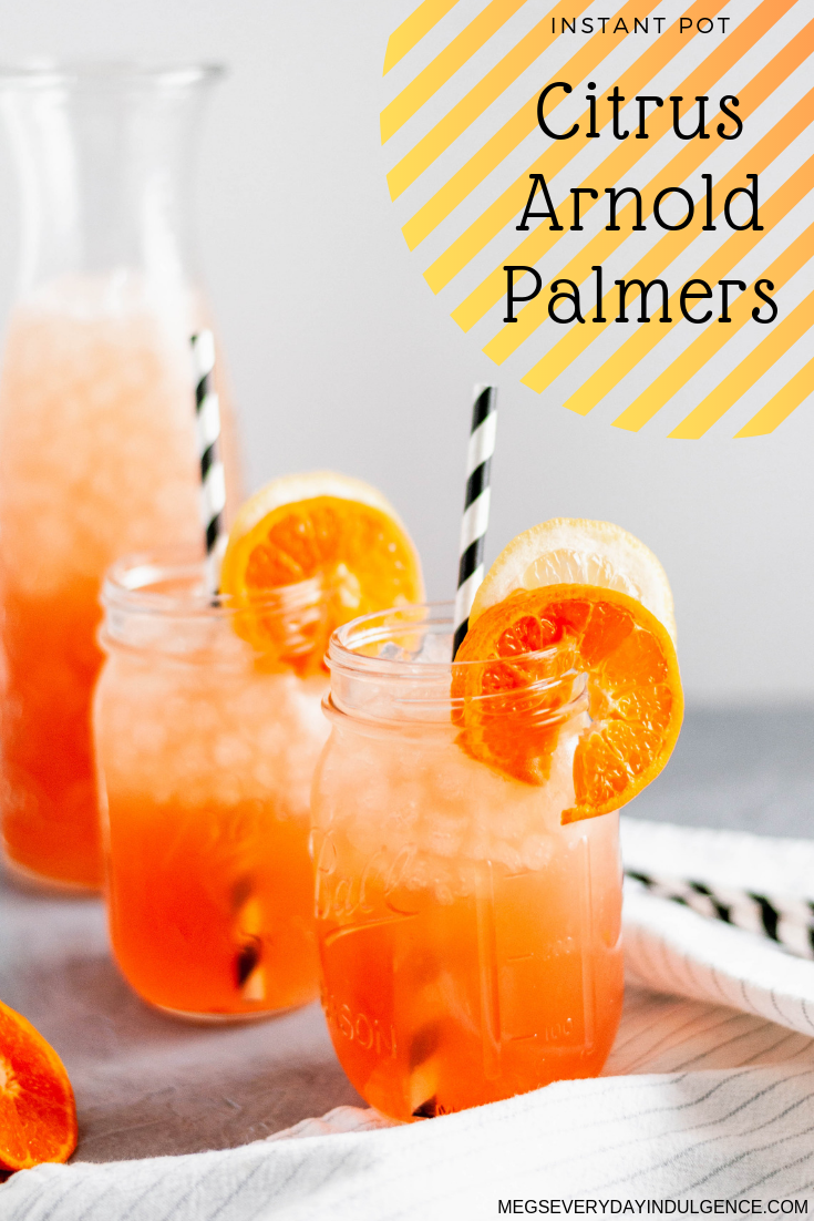 You need a Citrus Arnold Palmer this summer. The tea is made in the Instant Pot for a quick and simple start to this bright, refreshing drink.