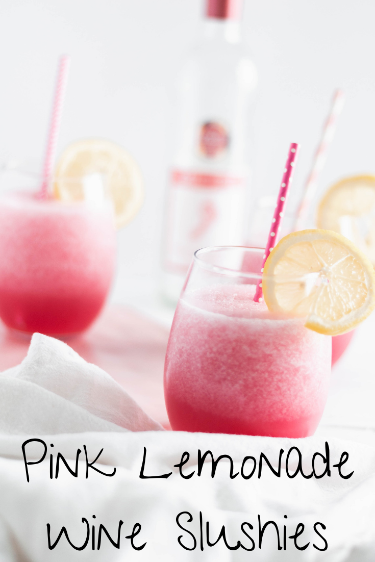 Whip up a batch of Pink Lemonade Wine Slushies for your next girls night or outdoor barbecue. So zippy and refreshing on hot summer days and nights.