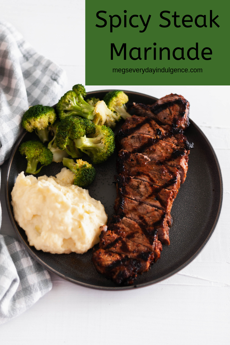 This simple Spicy Steak Marinade is packed with flavor and spice. Marinate some big steak and make dad's day this Father's Day.