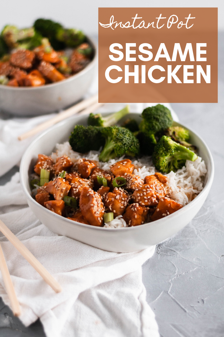 Make a quicker, healthier version of sesame chicken at home with this Instant Pot Sesame Chicken recipe. It literally takes minutes to prepare with easy to find ingredients.