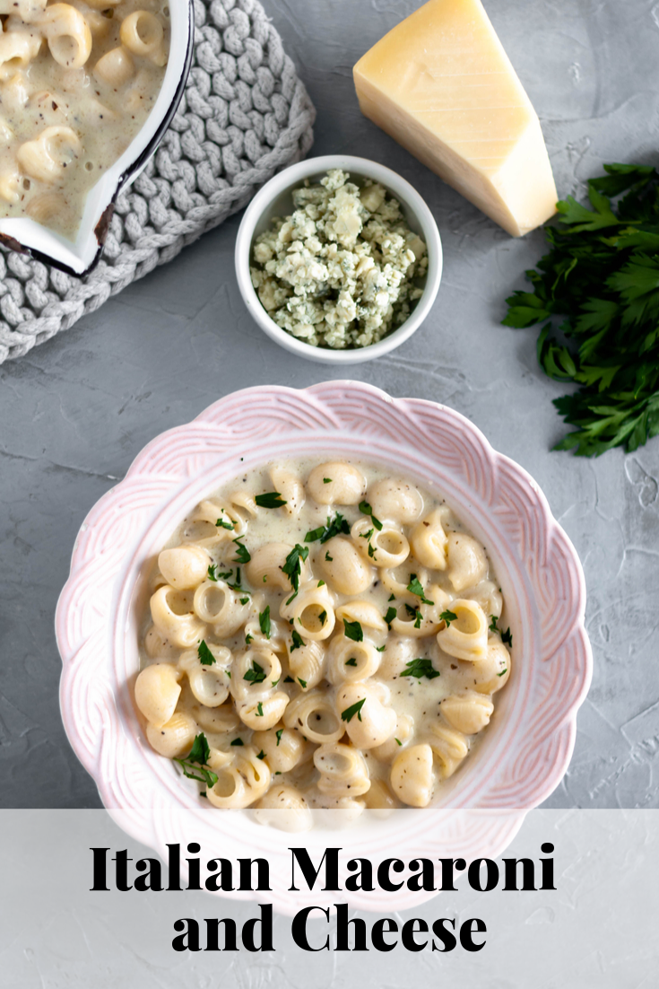 This Italian Mac and Cheese is the creamiest, cheesiest pasta around. Perfectly al dente pasta tossed in a sauce packed with several Italian cheeses and Italian seasonings.