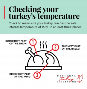 How to check the internal temperature of your turkey