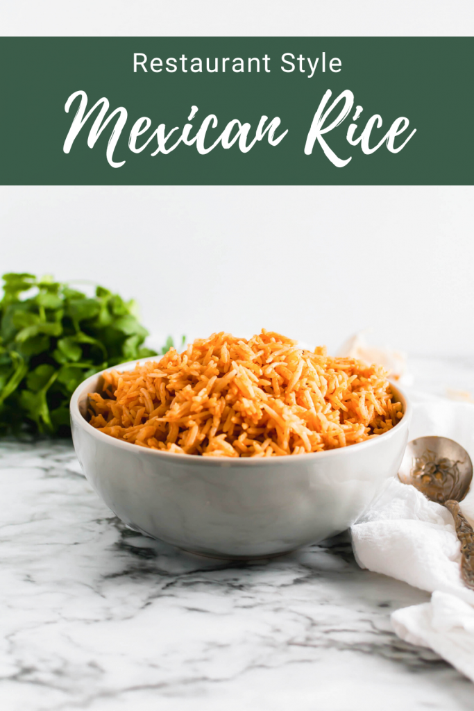 Make the best restaurant style Mexican Rice at home with just a few simple ingredients. It seriously tastes just like the real deal.