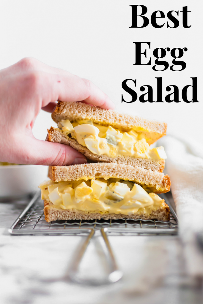 This is the Best Egg Salad around. Simple to make with pantry and refrigerator staples. Pickles replace the celery for a bright crunch.