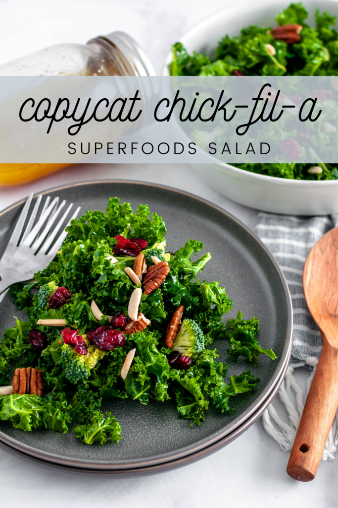 This copycat chick-fil-a superfoods salad is the perfect healthy side dish for dinner, parties or potlucks. Tastes just like the real thing.