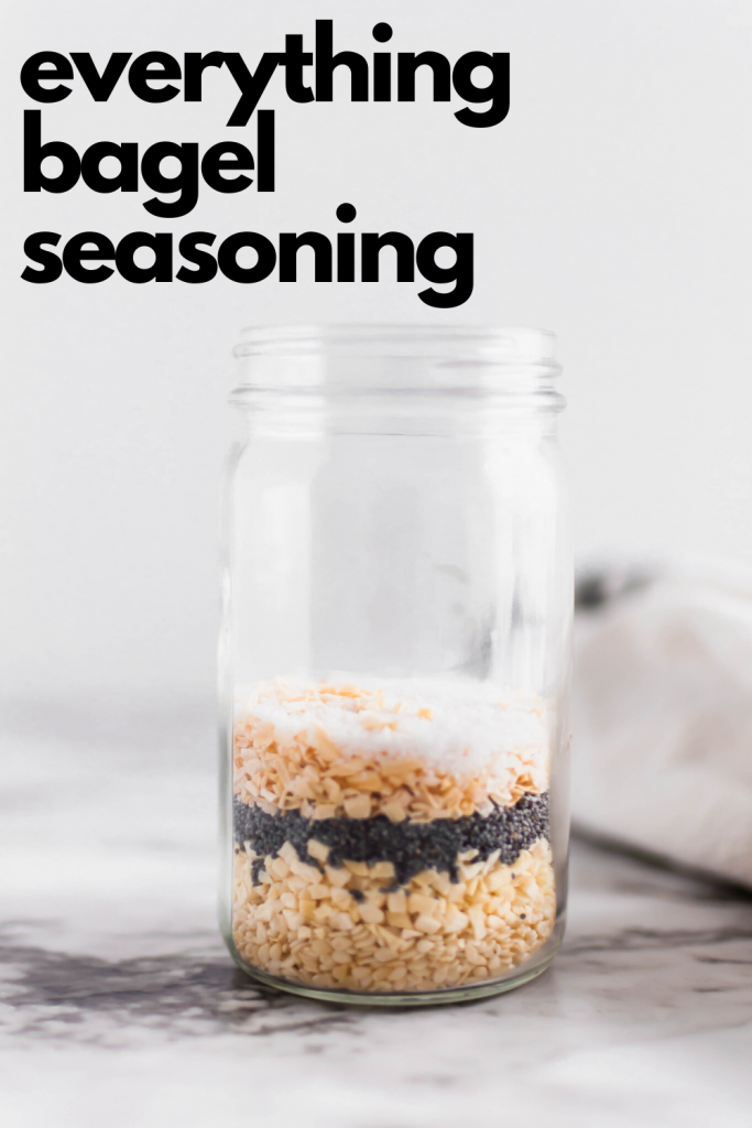 Skip the store-bought and make your own everything bagel seasoning at home. It's simple to make with just a handful of spices. Delicious on chicken, beef, pork, veggies, eggs and more.