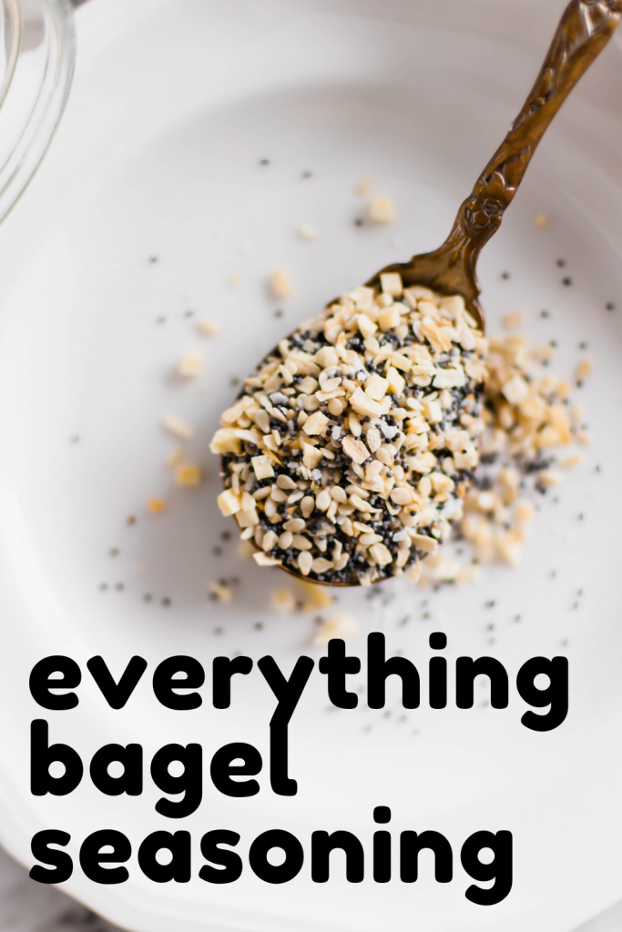 Skip the store-bought and make your own everything bagel seasoning at home. It's simple to make with just a handful of spices. Delicious on chicken, beef, pork, veggies, eggs and more.