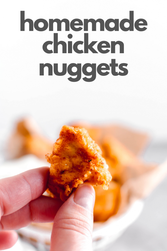 Skip the store-bought and make you homemade chicken nuggets instead. They are easier than you might think and way more delicious. The perfect family friendly dinner.