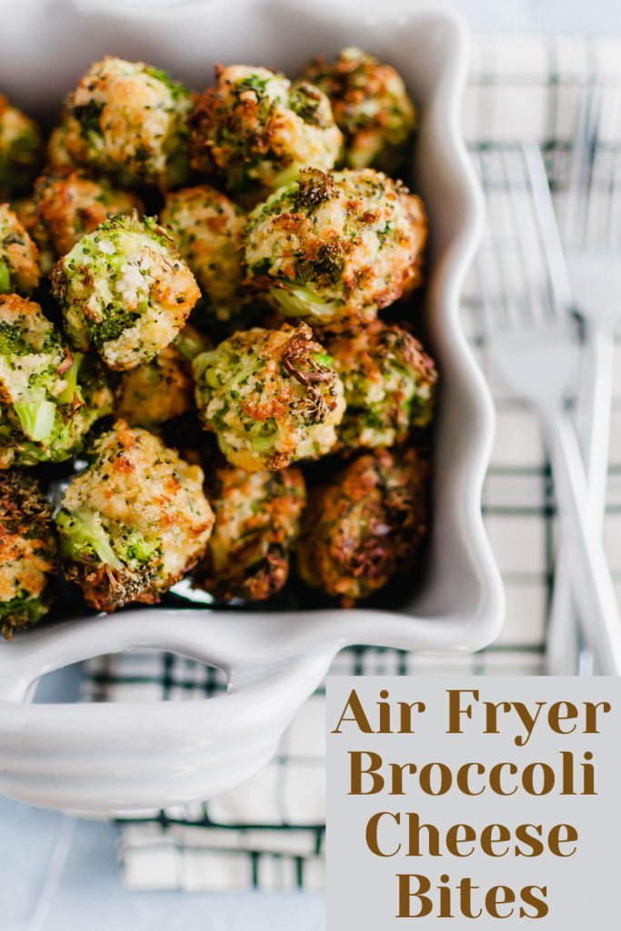 These Air Fryer Broccoli Cheese Bites are perfect for Christmas or New Years Eve appetizers. Simple to make, healthy and delicious.