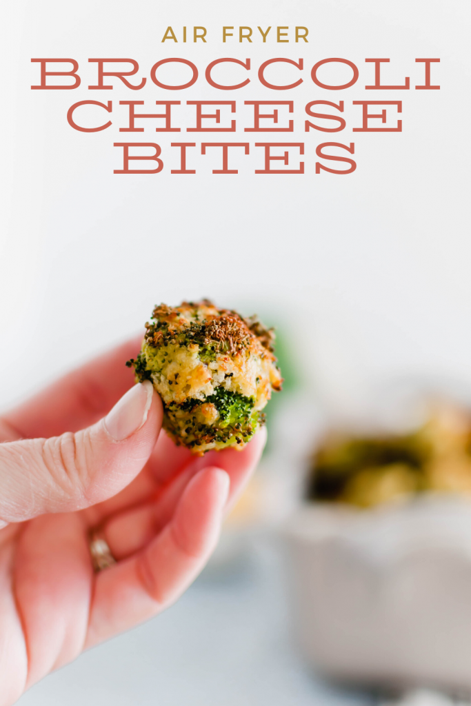 These Air Fryer Broccoli Cheese Bites are perfect for Christmas or New Years Eve appetizers. Simple to make, healthy and delicious.