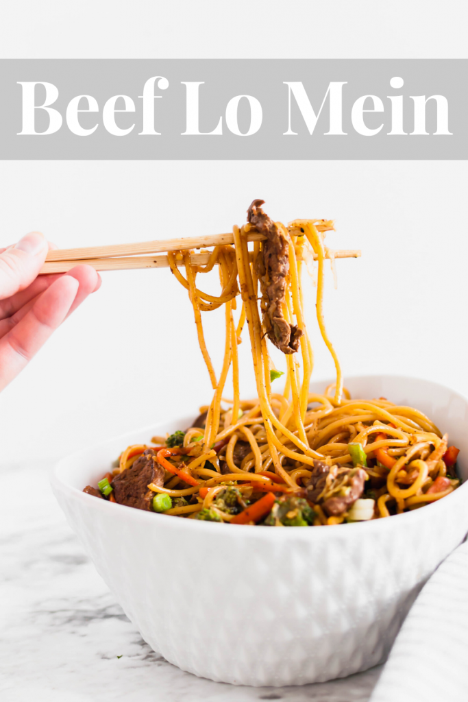 Making your own Beef Lo Mein at home is easier than you may think. A few classic Asian ingredients from the grocery store will result in better than takeout in just minutes at home.