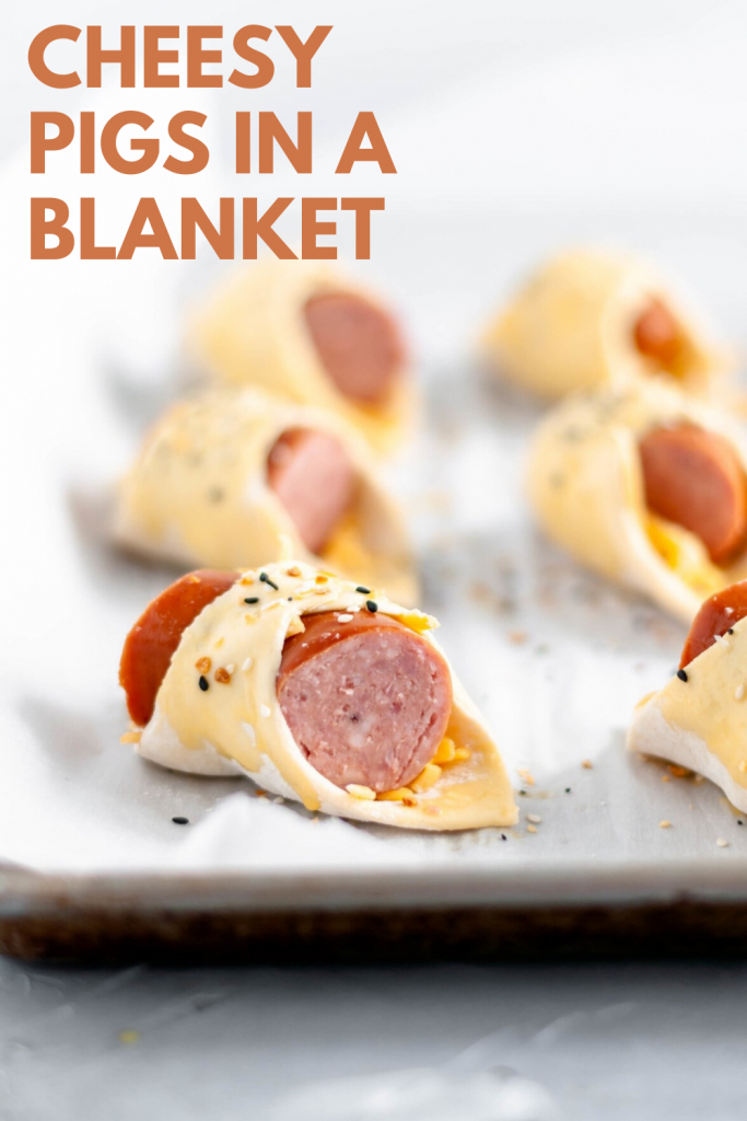 It’s almost football season and that means it’s time for all the football food and appetizer. Start the game day with these Cheesy Pigs in a Blanket.