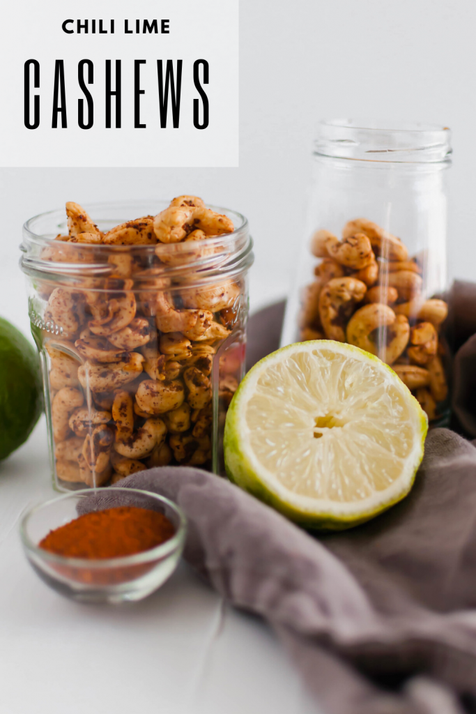 These Chili Lime Cashews are a flavor packed snack that will quickly become your new addiction. Simple to make with just a handful of ingredients.