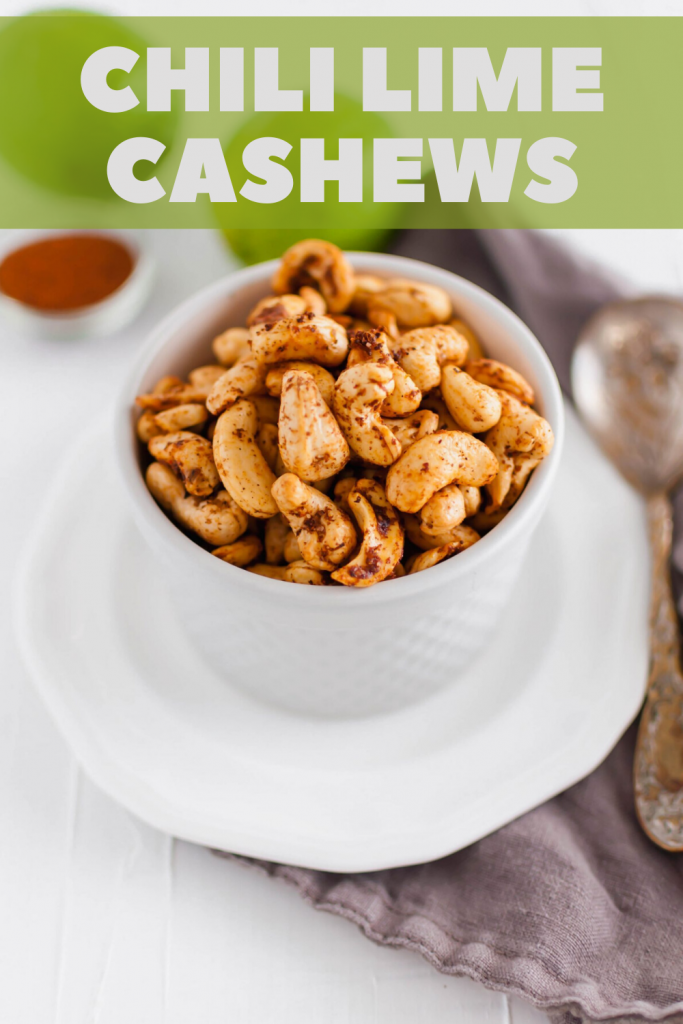These Chili Lime Cashews are a flavor packed snack that will quickly become your new addiction. Simple to make with just a handful of ingredients.