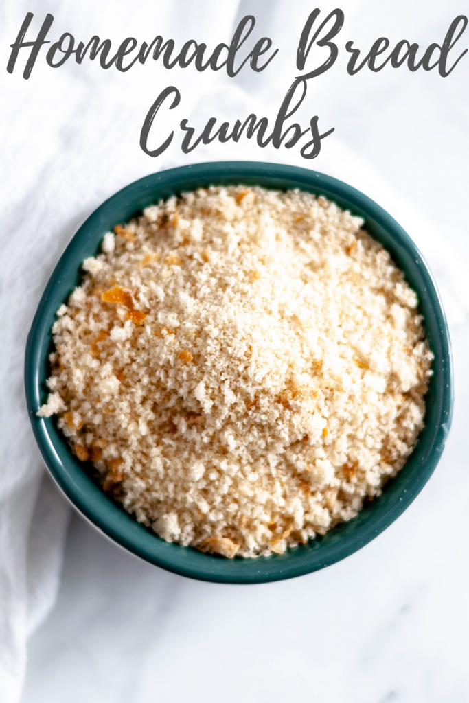 Don't throw away that stale bread in your cabinet. Instead, use it to make Homemade Bread Crumbs. They are super simple to make and can be used in all your favorite recipes.