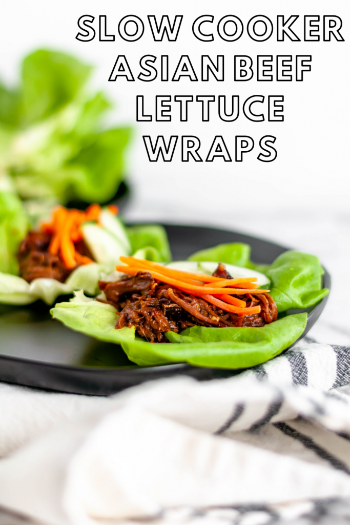 If you’re looking for a simple, healthy weeknight dinner look no further than these Slow Cooker Asian Beef Lettuce Wraps. Chuck roast and a few simple Asian ingredients transform into tender, saucy shredded beef perfect for piling in lettuce wraps.