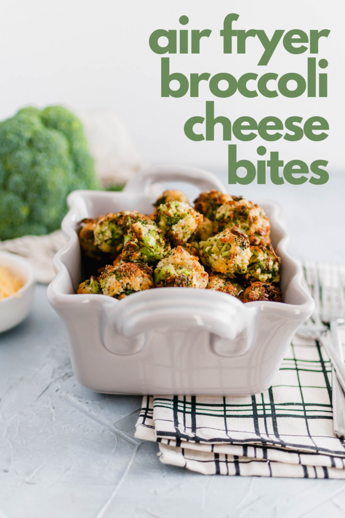 These Air Fryer Broccoli Cheese Bites are perfect for Christmas or New Years Eve appetizers. Simple to make, healthy and delicious.