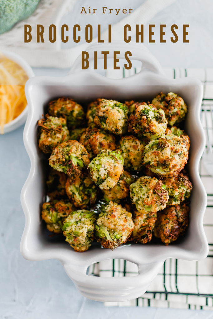 These Air Fryer Broccoli Cheese Bites are perfect for Christmas or New Years Eve appetizers. Simple to make, healthy and delicious.