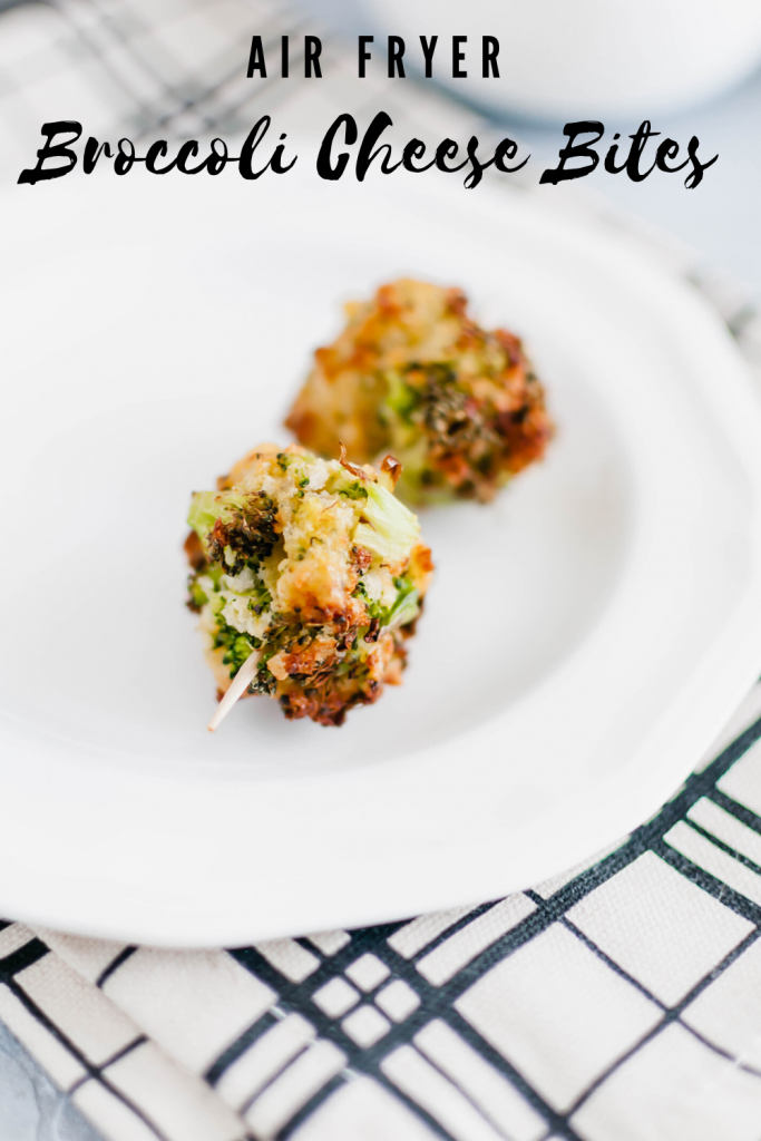 These Air Fryer Broccoli Cheese Bites are perfect for Christmas or New Years Eve appetizers. Simple to make, healthy and delicious.