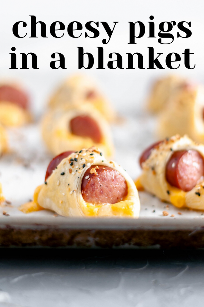 It’s almost football season and that means it’s time for all the football food and appetizer. Start the game day with these Cheesy Pigs in a Blanket.