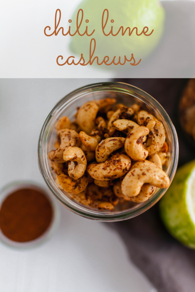 These Chili Lime Cashews are a flavor packed snack that will quickly become your new addiction. Simple to make with just a handful of ingredients.