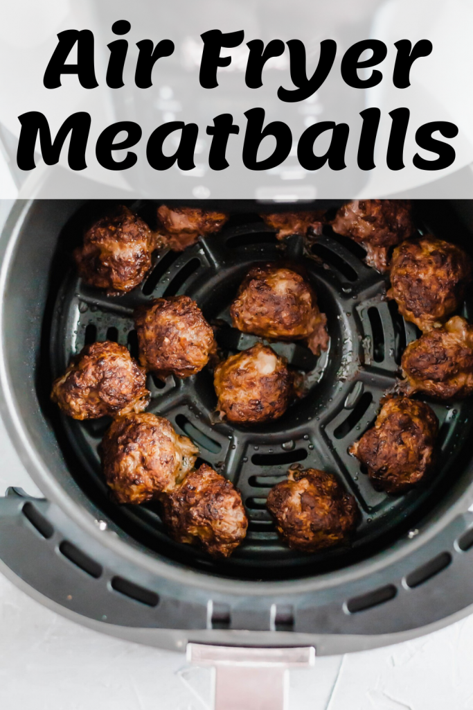 These Air Fryer Meatballs are the crispiest, juiciest meatballs ever. Super simple to make and done in minutes making a great option for weeknight meals.