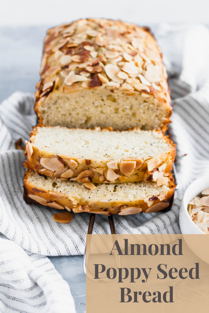 This sweet Almond Poppy Seed Bread is an easy, delicious treat to whip up when your sweet tooth strikes. Perfect for breakfast, brunch, snacks and dessert.