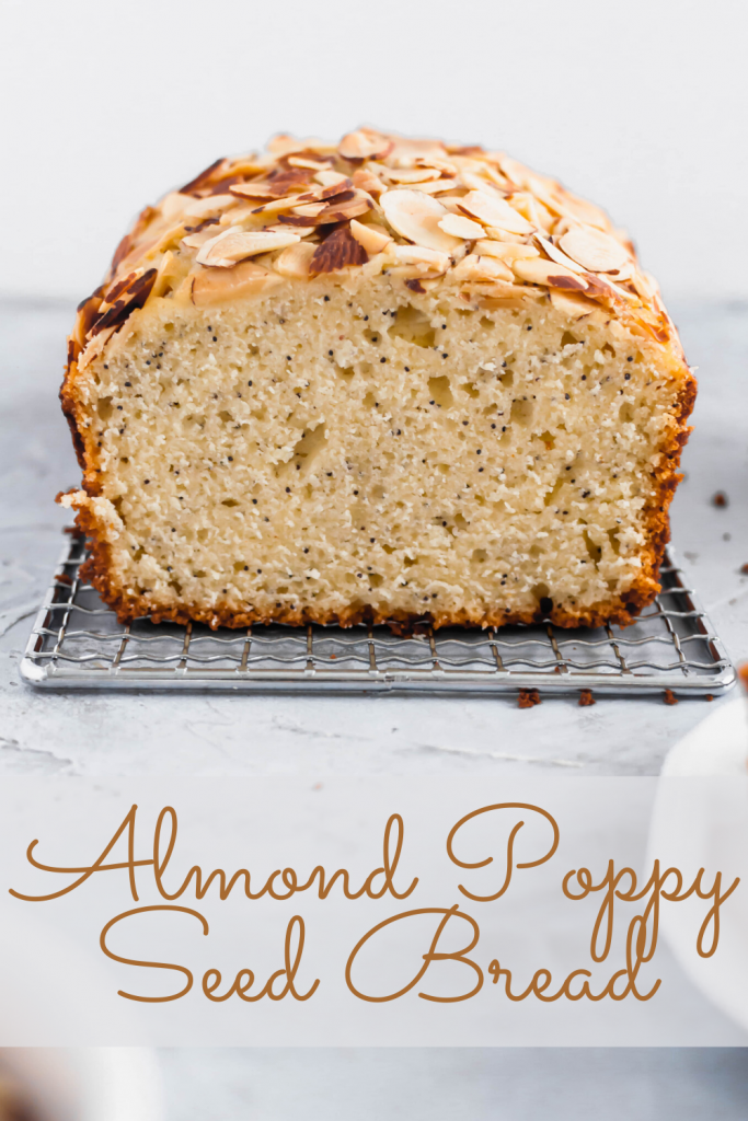 This sweet Almond Poppy Seed Bread is an easy, delicious treat to whip up when your sweet tooth strikes. Perfect for breakfast, brunch, snacks and dessert.