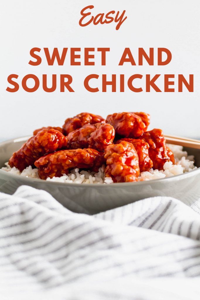 Skip the takeout tonight and make this Easy Sweet and Sour Chicken instead. A shortcut ingredient makes this dish super easy for any night of the week.