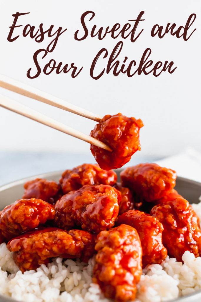 Skip the takeout tonight and make this Easy Sweet and Sour Chicken instead. A shortcut ingredient makes this dish super easy for any night of the week.