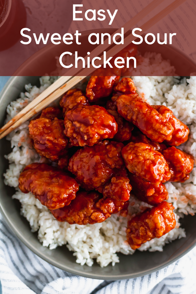 Skip the takeout tonight and make this Easy Sweet and Sour Chicken instead. A shortcut ingredient makes this dish super easy for any night of the week.
