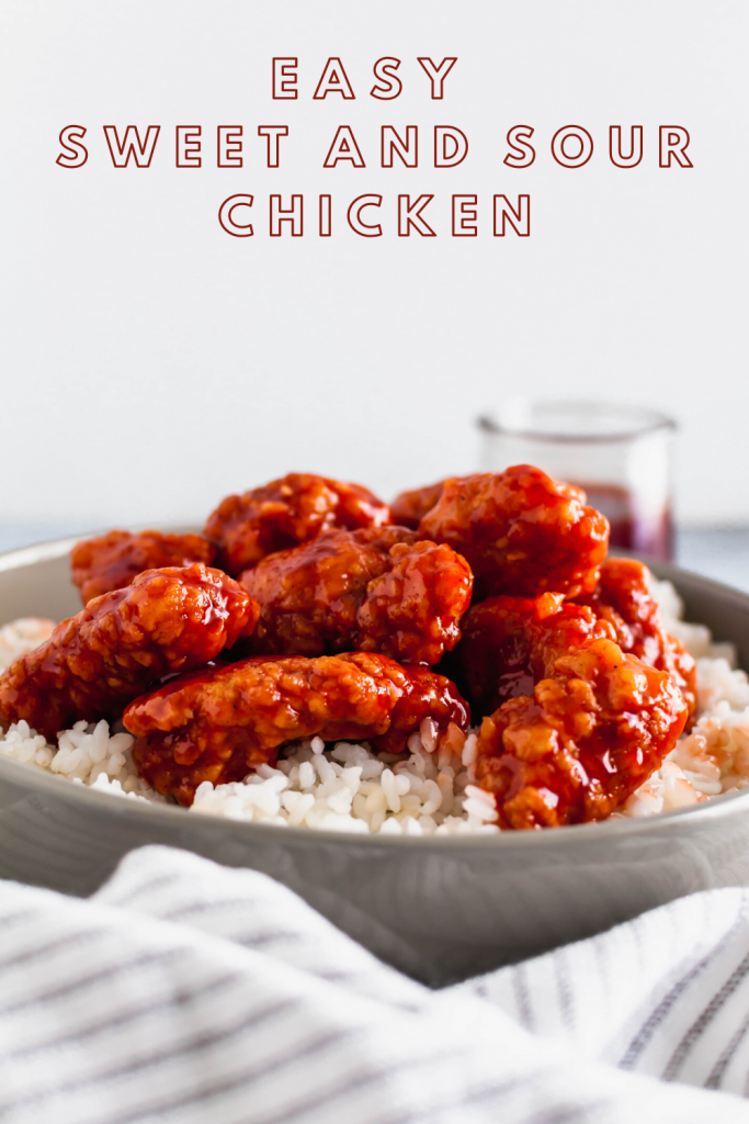 Skip the takeout tonight and make this Easy Sweet and Sour Chicken instead. A shortcut ingredient makes this dish super easy for any night of the week.