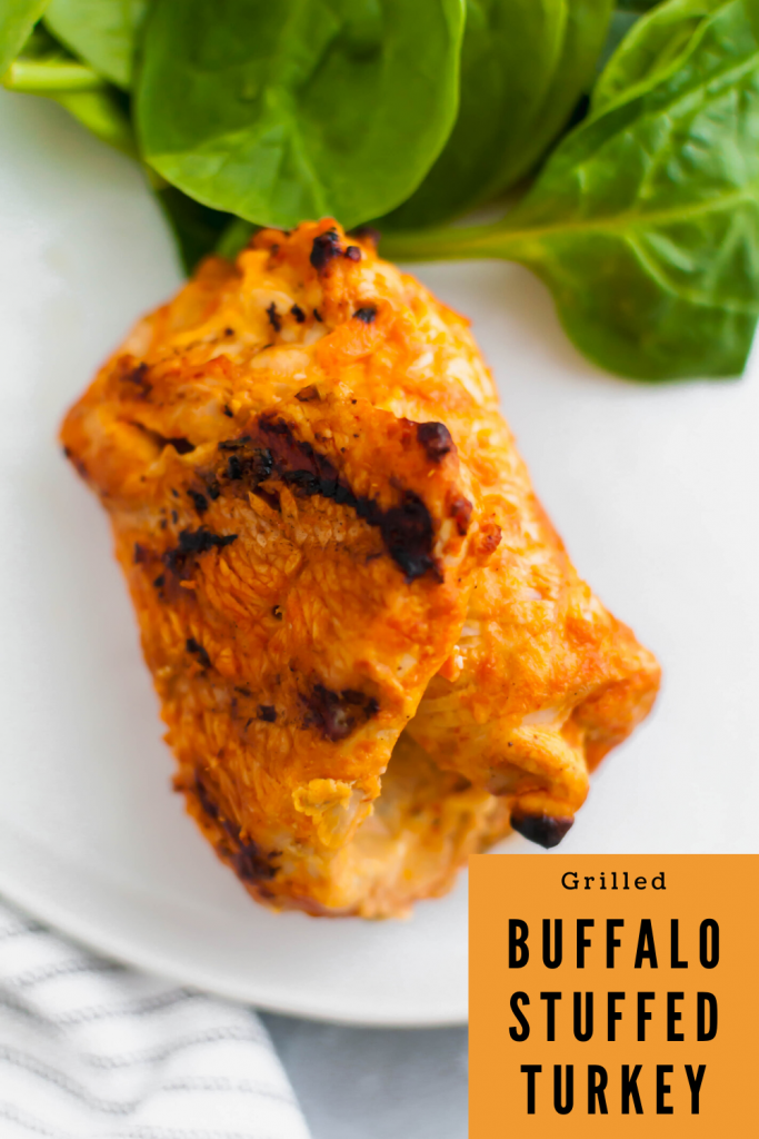 This Buffalo Stuffed Turkey is the ultimate summer dinner. Thin turkey cutlets stuffed with a buffalo sauce spiked cream cheese and blue cheese, rolled and grilled to juicy perfection.