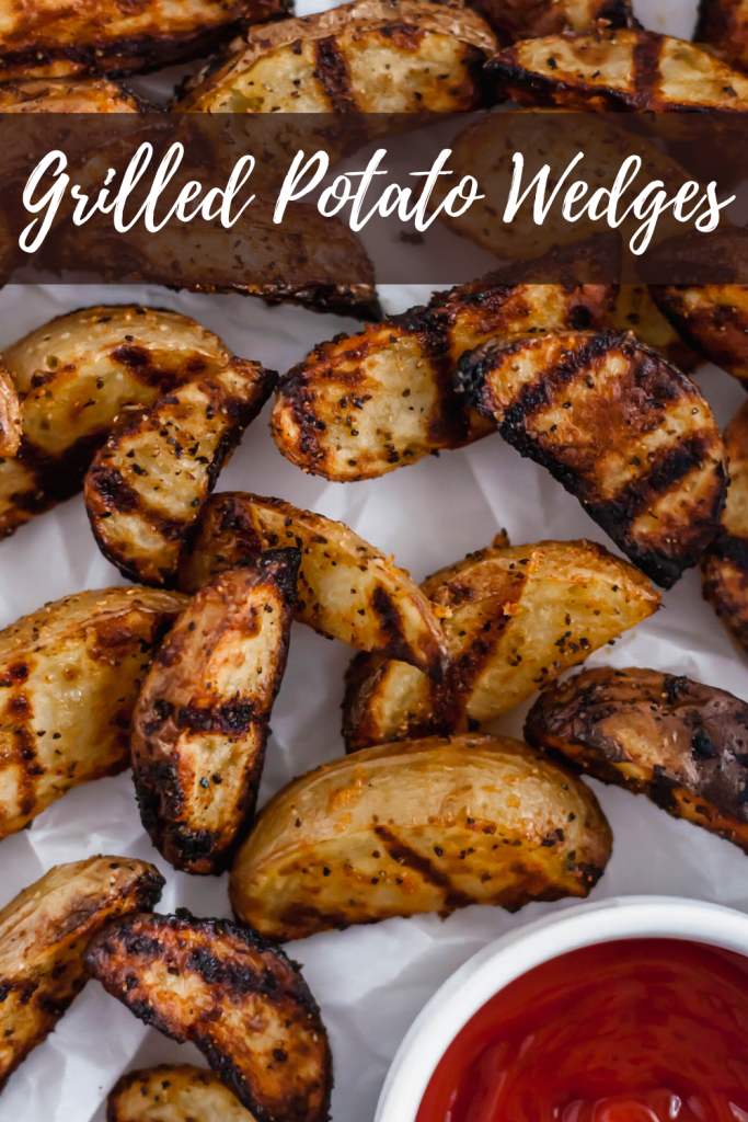 Grilled Potato Wedges are the perfect summer side dish. Done in less than 30 minutes and packed with chargrilled flavor. Great with burgers and chicken.